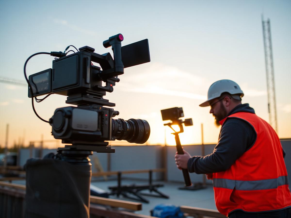 Behind the scenes filming